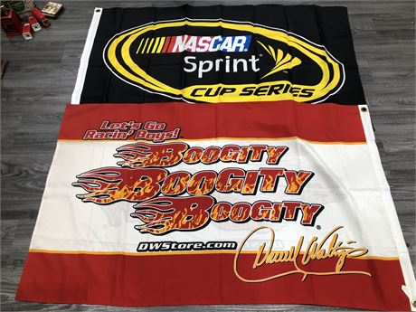 2 NASCAR FLAGS (3x5ft)