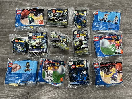13 LEGO MCDONALDS COLLECTABLES - UNOPENED