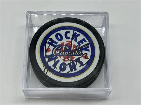 BO HORVAT SIGNED HOCKEY NIGHT IN CANADA PUCK