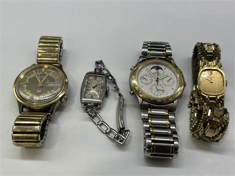 LOT OF 4 WATCHES - VARIOUS CONDITIONS