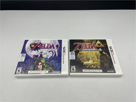 2 MISC 3DS GAMES (LIKE NEW)