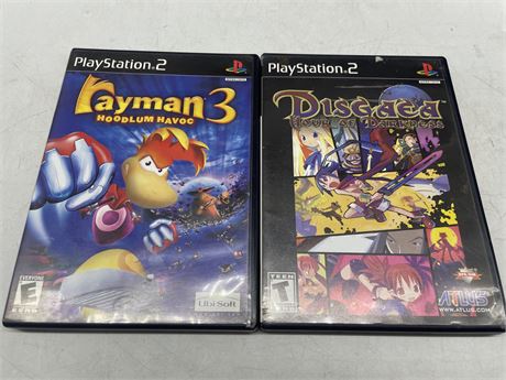 2 PS2 GAMES (RAYMAN 3 HAS MX VS ATV UNTAMED INSIDE)