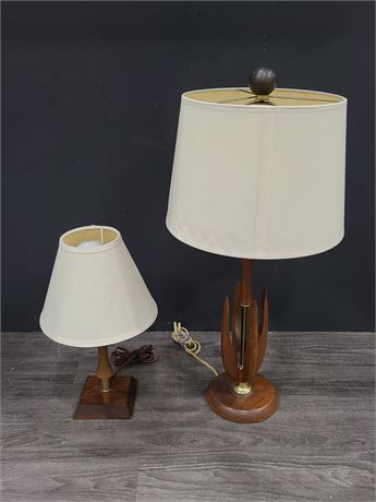 2 MCM LAMPS (24" & 14" tall)
