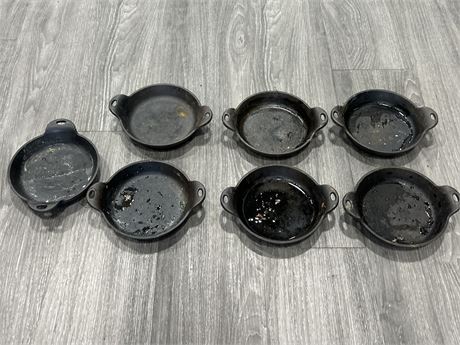 7 CAST IRON LODGE MINI SERVERS (6” diameter)