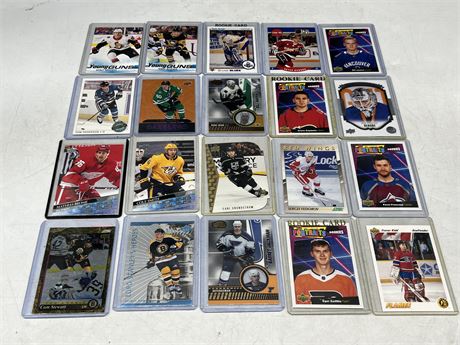 20 NHL YOUNG GUNS / ROOKIE CARDS