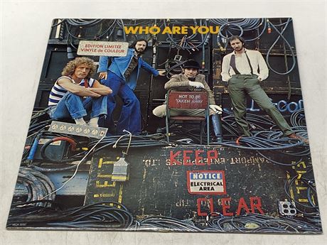 RARE SEALED - THE WHO - WHO ARE YOU? - 1978 PRESSING RED VINYL