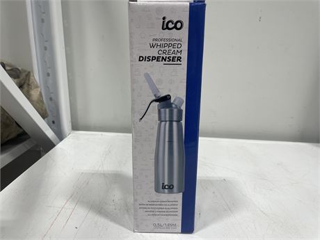 NEW ICO PROFESSIONAL 0.5 LITRES WHIPPED CREAM DISPENSER