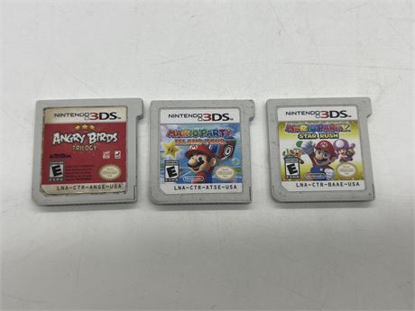 3 N3DS GAMES