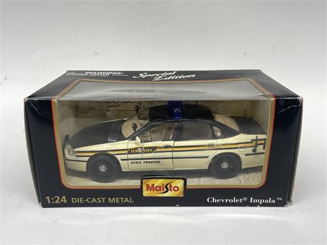 MAISTO 1:24 SCALE DIECAST SPECIAL EDITION STATE TROOPER IMPALA