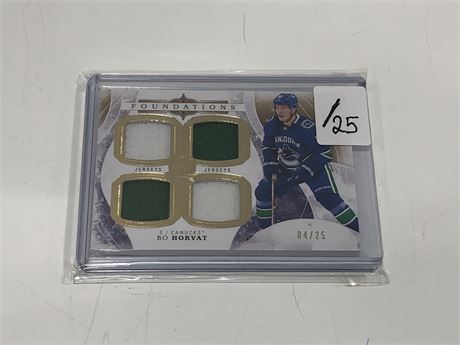 LIMITED EDITION BO HORVAT JERSEY CARD