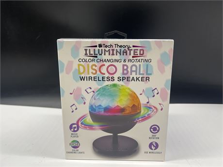 NEW COLOR CHANGING / ROTATING SMALL DISCO BALL WIRELESS SPEAKER