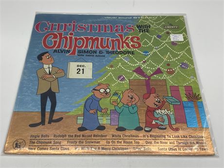 ORIGINAL 1962 FOIL COVER CHRISTMAS WITH THE CHIPMUNKS - EXCELLENT (E)