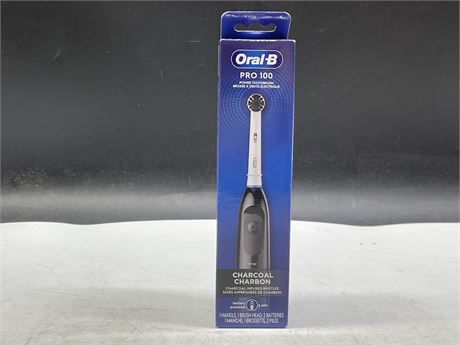 (SEALED) ORAL-B PRO 100 ELECTRIC TOOTHBRUSH CHARCOAL