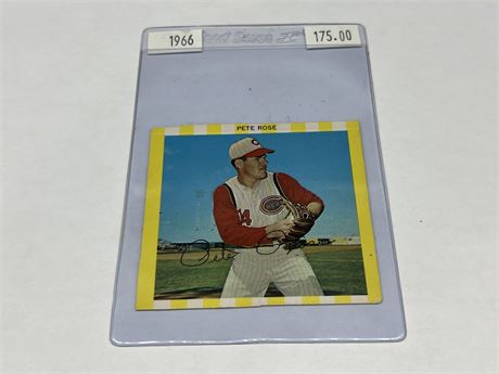 1966 PETE ROSE #27 CARD - HAS TRIMMED CORNER