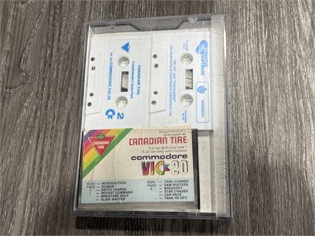 CANADIAN TIRE COMPLIMENTARY GAME PACK COMMODORE VIC-20 HANGMAN-HANGMATH GAMES