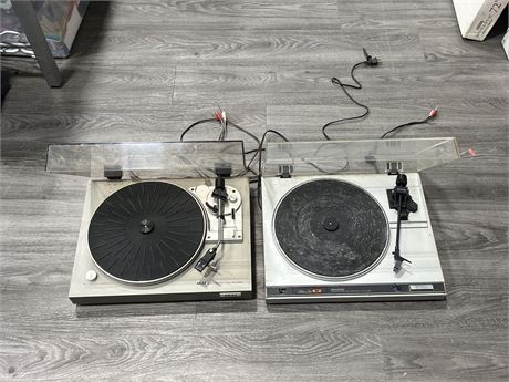 AKAI + KENWOOD TURN TABLES - UNTESTED / SOLD AS IS