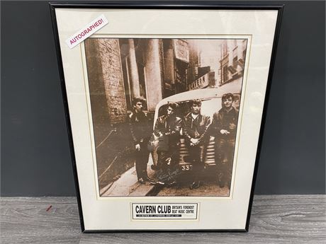 LIMITED EDITION CAVERN CLUB PRINT SIGNED BY ORIGINAL BEATLES DRUMMER (16”x20.5”)