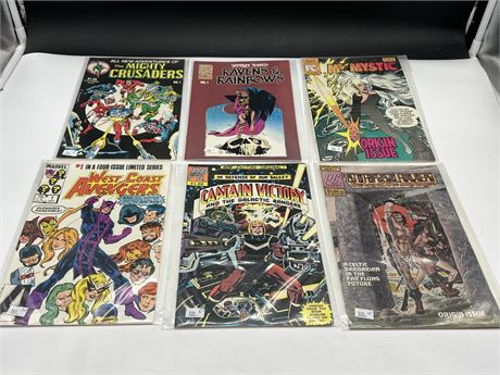 6 FIRST ISSUE COMICS