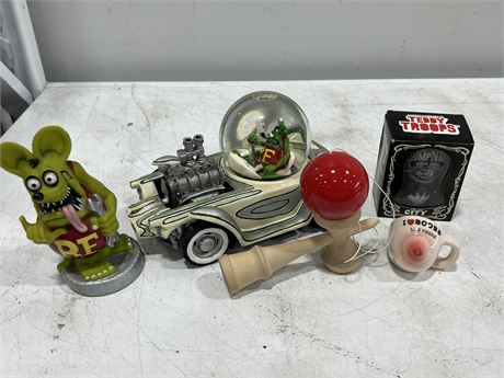 COLLECTABLES / TOYS INCLUDING RAT FINK