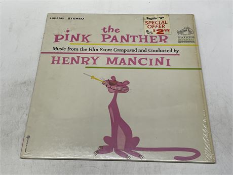 1963 THE PINK PANTHER OG CANADIAN PRESS - HENRI MANCINI & HIS ORCHESTRA - VG+