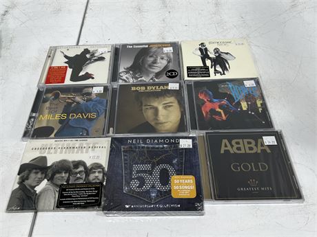 9 SEALED CDS