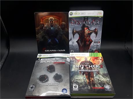 COLLECTION OF STEELBOOK / COLLECTORS EDITION GAMES - XBOX 360