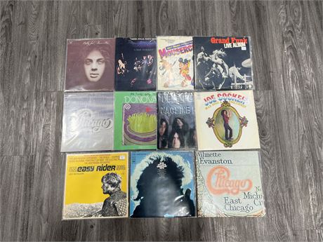 11 RECORDS - MOST ARE SCRATCHED OR SLIGHTLY SCRATCHED