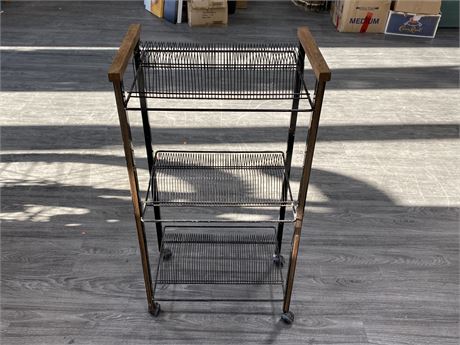 3 TIER METAL RECORD STAND (19”X37”)
