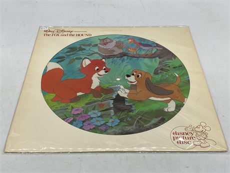 DISNEY PICTURE DISC - THE FOX AND THE HOUND - EXCELLENT (E)