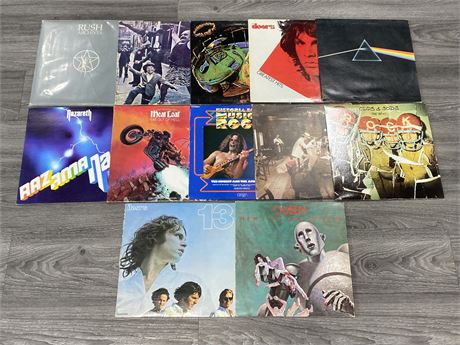 LOT OF 12 RECORDS - CONDITION VARIES