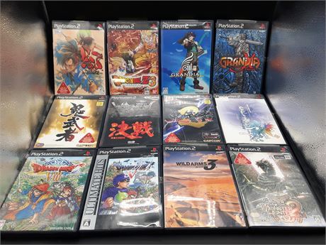 COLLECTION OF JAPANESE PS2 GAMES - VERY GOOD CONDITION
