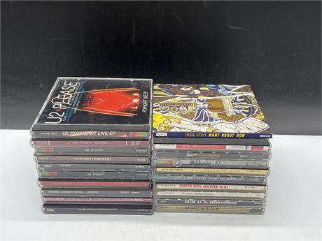 20 GOOD TITLE CDS - BEASTIE BOYS, SUM 41, MEAT LOAF, U2 & ECT - EXCELLENT COND.