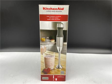 NEW OPEN BOX - KITCHEN AID 2 SPEED HAND BLENDER (NEVER USED)