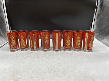 8 MCM THAI THEMED GLASSES