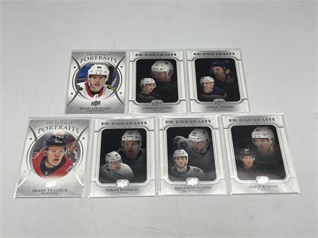 7 NHL ROOKIE CARDS