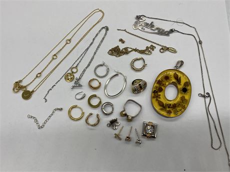 925 STERLING SILVER ESTATE JEWELRY MIX