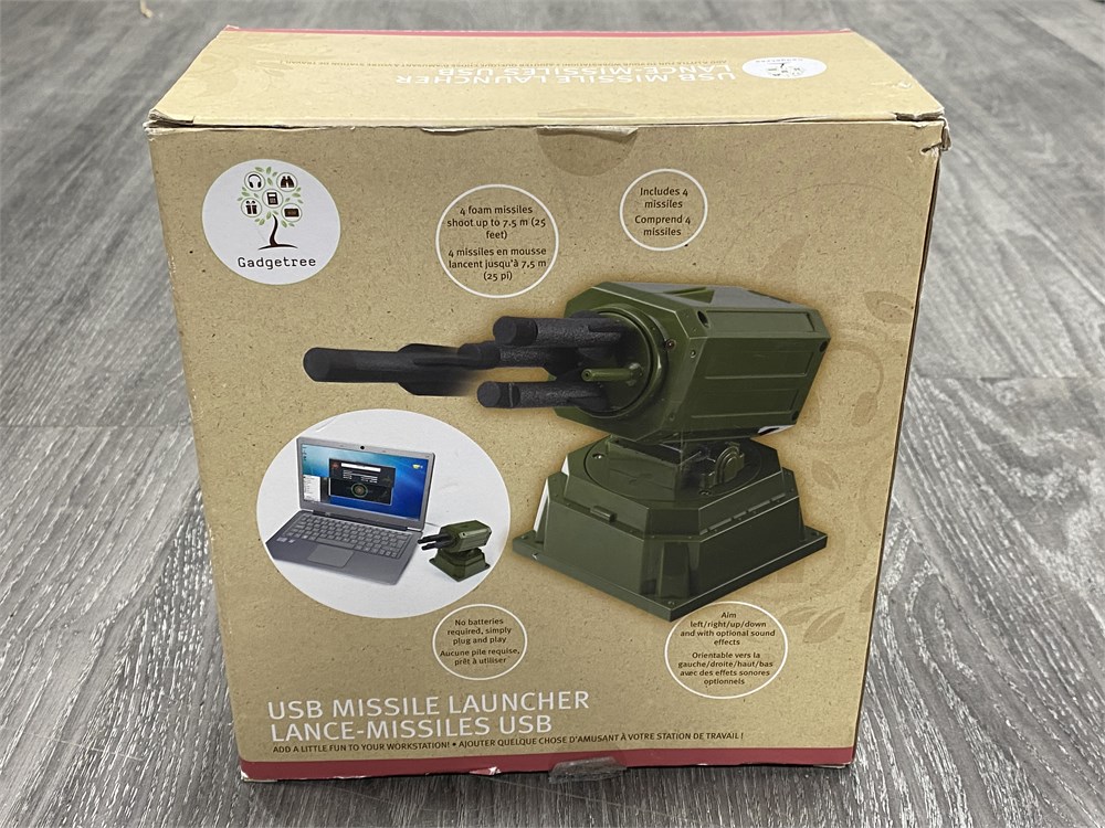 Urban Auctions - GADGETREE USB MISSILE LAUNCHER W/BOX