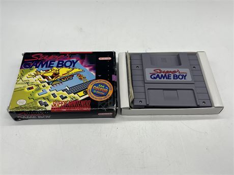 SUPER GAME BOY - SNES W/BOX, NO INSTRUCTIONS