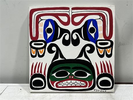 ORIGINAL INDIGENOUS PAINTING ON CANVAS (16”x16”)