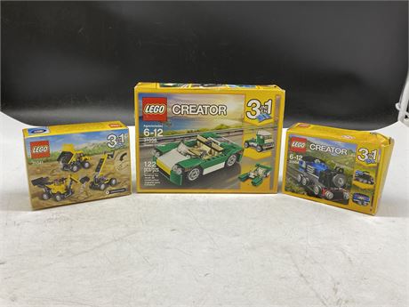 3 SEALED LEGO CREATOR SETS