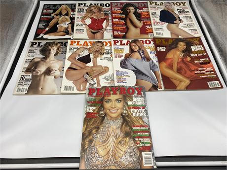 (9) 2004 PLAYBOY MAGS
