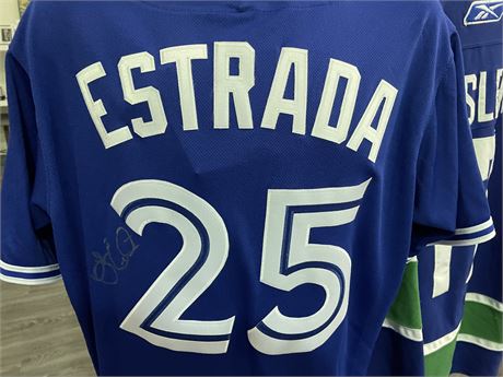 SIGNED ESTRADA TORONTO BLUE JAYS JERSEY WITH TAGS