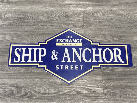 DOUBLE SIDED HEAVY METAL SIGN (35”X16”)