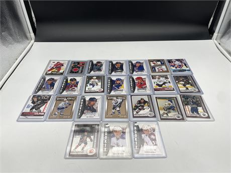 35 ROOKIE NHL CARDS, 1 PATCH & # CARD