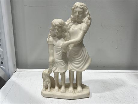 CARVED WHITE MARBLE FIGURE - 10” (Cost $270)