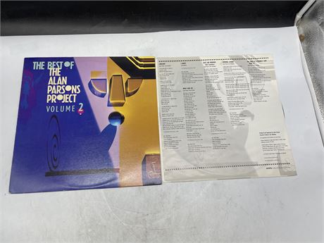THE BEST OF ALAN PARSONS PROJECT - VOLUME 2 W/ ORIGINAL INNER SLEEVE - EXCELLENT