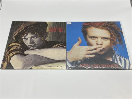 2 SIMPLY RED RECORDS - EXCELLENT (E)