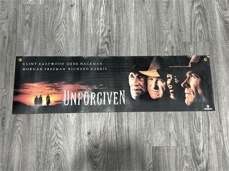 ADVERTISING BANNER FOR “THE UNFORGIVEN” (12”x40”)