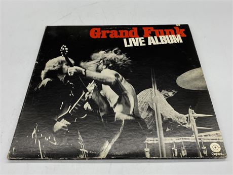 GRAND FUNK - LIVE ALBUM 2LP GATEFOLD - VG (Slightly scratched)