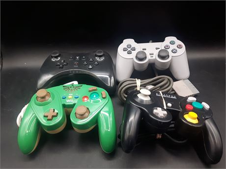 COLLECTION OF VIDEO GAME CONTROLLERS